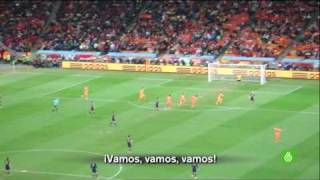 Gol del Iniesta Final de Mundial desde la grada [upl. by Batory]