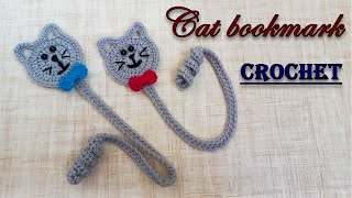 cute crochet cat bookmark  cat bookmark crochet ideas [upl. by Opiuuk]