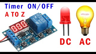 DC 5V 12V 24V Digital LED Display Infinite Cycle Delay Timer Switch ONOFF Relay Module DC 5V [upl. by Uchida601]