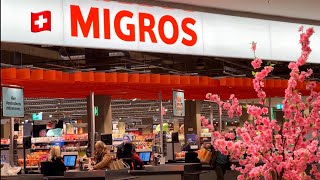 Food Prices Supermarket in Switzerland Migros🇨🇭 Mountains Swiss of chocolate [upl. by Langston291]