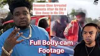 Full Bodycam Footage Of Rapper Bossman Dlows Arrest By Police [upl. by Norvil]