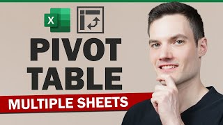 Make Pivot Table from Multiple Sheets in Excel [upl. by Hgiellek300]