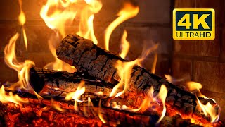 🔥 Cozy Fireplace 4K 12 HOURS Fireplace Ambience with Crackling Fire Sounds Fireplace Burning 4K [upl. by Anatola]