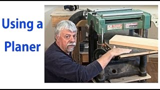 How to Use a Wood Planer  Beginnners 8  woodworkweb [upl. by Ahseiat487]