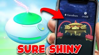 INSANE EVENT Guaranteed Shiny Ferroseed Pokemon Go  Incense will help you to get Shiny Ferrothorn [upl. by Hut]