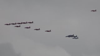 4Kᵁᴴᴰ Red Arrows amp Midnight Hawks RARE Formation Flypasts  LOTOS GDYNIA AEROBALTIC AIRSHOW 2021 [upl. by Jewett517]