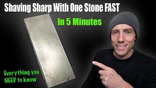 How To Sharpen A Knife In About 5 Minutes With ONE Stone  EVERYTHING YOU NEED TO KNOW FAST 2023 [upl. by Hershell]