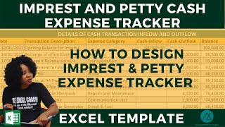 👉HOW TO DESIGN AN IMPREST AND PETTY CASH EXPENSE TRACKER IN EXCEL [upl. by Amikay]