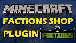 Buy and sell items in a GUI in Minecraft with Factions Shop Plugin [upl. by Anaxor]