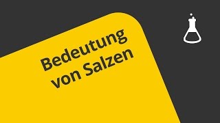 Salze und ihre Bedeutung  Chemie  Allgemeine und anorganische Chemie [upl. by Skeie]