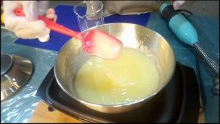 How To Make Skin Lightening Kojic Acid Soap With Lemon🍋 [upl. by Yadnil]