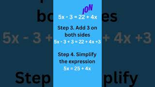 Maths Equation with Solution  Algebra Equation  Linear Equation [upl. by Pardner]