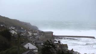 Cornish storm 08022014 Sennen Cove [upl. by Nairod]