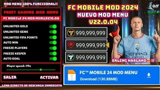 🔥FC MOBILE APK MOD TODO ILIMITADO 2024😨HACK MOD MENU PARA FC MOBILE MEDIAFIRE🤯FC MOBILE HACKEADO 24 [upl. by Karylin]