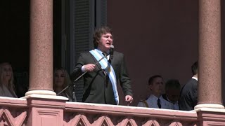 There is no money Javier Milei delivers Argentines painful truth in maiden speech [upl. by Norok470]