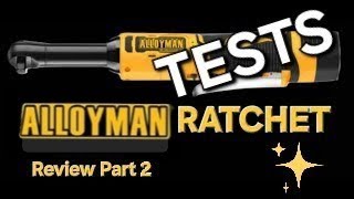 ALLOYMAN 168V RATCHET Testing [upl. by Jannel]