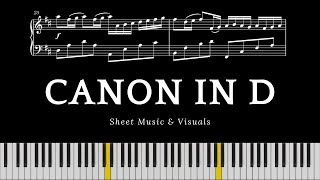 Canon In D Pachelbels Canon  Piano Tutorial [upl. by Hnamik]