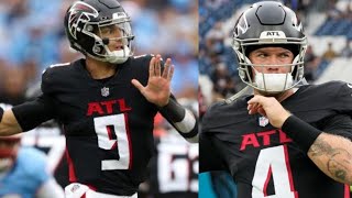 Taylor Heinicke to Start over Desmond Ridder  Is Arthur Smith making Right Choice Falcons Talk [upl. by Collyer201]