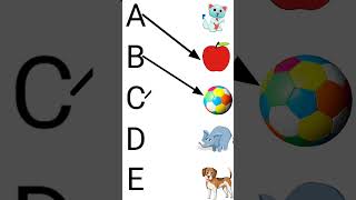 ABCD matching lkg class english worksheetkids rhymesEnglish alphabetsABCDabcd song kids rhymes [upl. by Ahsema]