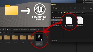 uasset to UE5 Content Browser Simple [upl. by Ahsiryt]