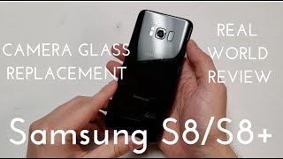 Samsung S8  S8 Plus Camera Glass Cover Replacement Fix it for 3 [upl. by Euhc197]