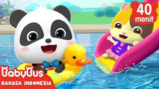 Ayo Kita Berenang Bersama Kiki dan Mimi  Lagu Berenang Anakanak  BabyBus Bahasa Indonesia [upl. by Mcarthur]