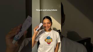 Things to AVOID using tretinoin  don’t do this during tretinoin journey  youtubeshorts tretinoin [upl. by Nur]