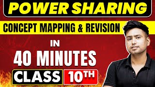 POWER SHARING in 40 Minutes  Civics Chapter 1  Class 10th CBSE Board [upl. by Animas]