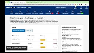 How To Sync Airbnb to Bookingcom Calendar [upl. by Neelyar226]