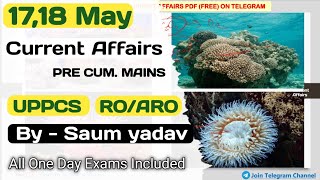 1718 May Current Affairs 2024 Current Affairs Today  Daily Current Affairs uppcs uppsc upro [upl. by Yelloh]