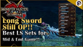 INSANE LONG SWORD SETS FOR MASTER RANK PROGRESSION MHR Sunbreak [upl. by Penoyer553]