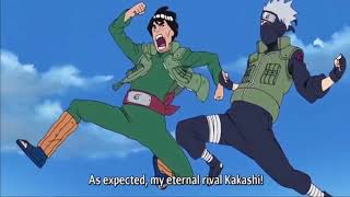 Guy Challenges Kakashi For A Final Eternal Rival Race [upl. by Mehs130]