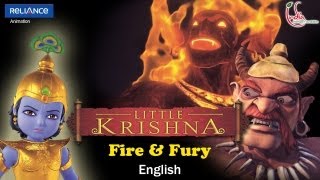 Little Krishna English  Episode 5 Fire amp Fury [upl. by Mccreary]