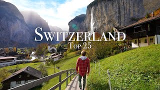 Top 25 Places To Visit in Switzerland  Travel Guide [upl. by Aniles380]