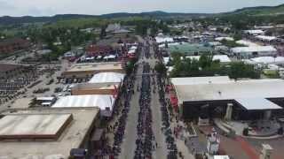 2015 Sturgis Motorcycle Rally 4K Drone Footage from Above [upl. by Siuqramed]