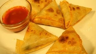 Cheese amp Jalapeno Samosa  Vegetable Cheese Samosa Recipe  Indian Snack Recipe  Cheese Triangles [upl. by Mallen]