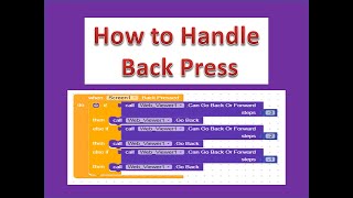 3 How to Handle Back Press Button in Kodular App [upl. by Assirrec]