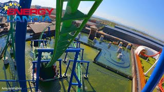 RMF Dragon Rollercoaster 4K Front Row On Ride POV  Energylandia  Amuseaholics [upl. by Zicarelli]