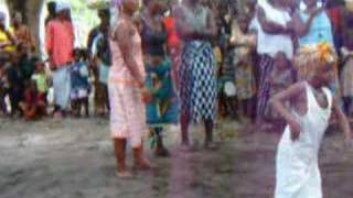 Bundu Dancing and Drumming in Tagrin Sierra Leone  Africa [upl. by Ilegna784]