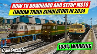 SETP BY STEP HOW TO INSTALL MSTS OPEN RAILS IN PC  EASY STEP TO DOWNLOAD  2024 100 WORKING [upl. by Airamzul]