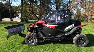 Cfmoto Zforce 950 KFI Plow Windows Lights And More Additions [upl. by Hennebery]