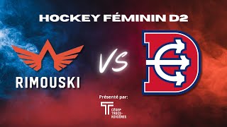 Hockey Féminin Rimouski  TroisRivières  28012024 [upl. by Ydnic]