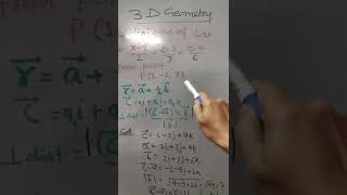 3D geometry  three dimensional geometry  perpendicular distance of a line from a point in 3D math [upl. by Anayra]