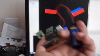 Testing my self made 9 DOF IMU Accelerometer Gyro Magnetometer [upl. by Eilahtan]