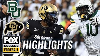 Baylor Bears vs Colorado Buffaloes Highlights  FOX College Football [upl. by Nnylharas]