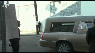 Houstons Casket Arrives at Church for Funeral [upl. by Moyna284]