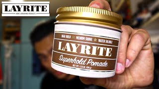 LAYRITE SUPERHOLD POMADE REVIEW Español [upl. by Frydman]