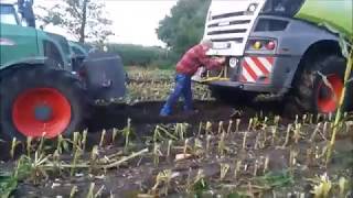 Schlammschlacht bei der Maisernte 2017 in Niedersachsen [upl. by Osswald]