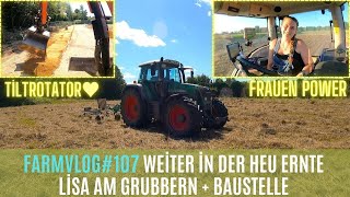 FarmVlog107 Auf in die Heu ERNTE 🌾 Lisa am Grubbern 🚜 [upl. by Cleve]