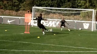 Soccer shooting exercise  The fourway finish drill  Nike Academy [upl. by Ardnahsal755]